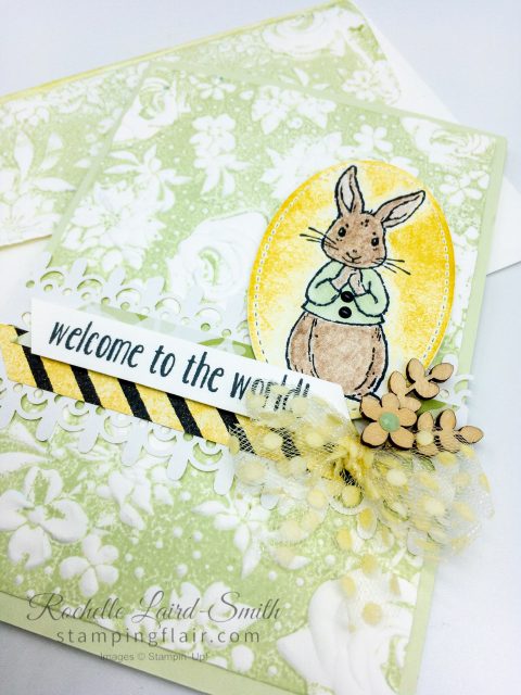 Embossed Country Floral Envelope