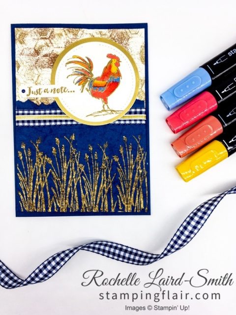 Step-it-Up Sunday, Home to Roost, Sale-A-Bration card, Faux Suede Technique