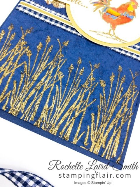 Step-it-Up Sunday, Home to Roost card, Faux Suede technique