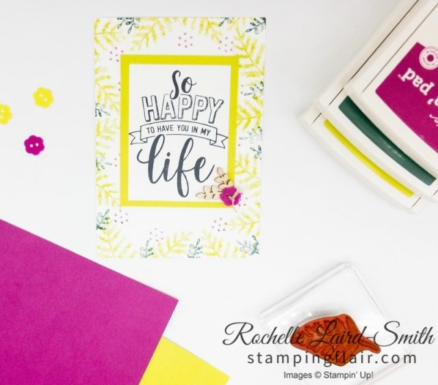 Amazing Life, Simple Stamping, Rectangle Stitched Framelits, In-Color 2017-2019, In-Colour, Step-it-Up Sunday, Create a handmade card for the beginner cardmaker