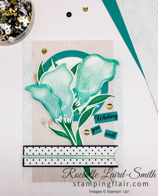 Wishing You Well handmade card with Lasting Lily Saleabration bundle