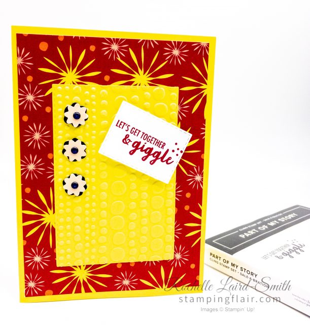 Create 3 cards with the Happiness Blooms stamp set using a simple sketch