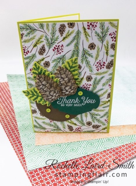 Painted Seasons DSP handmade card, Stampin Up