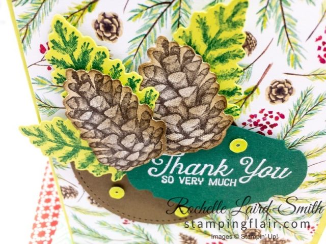 Story Label Punch with Heat embossed sentiment, Painted Seasons, Stampin Up