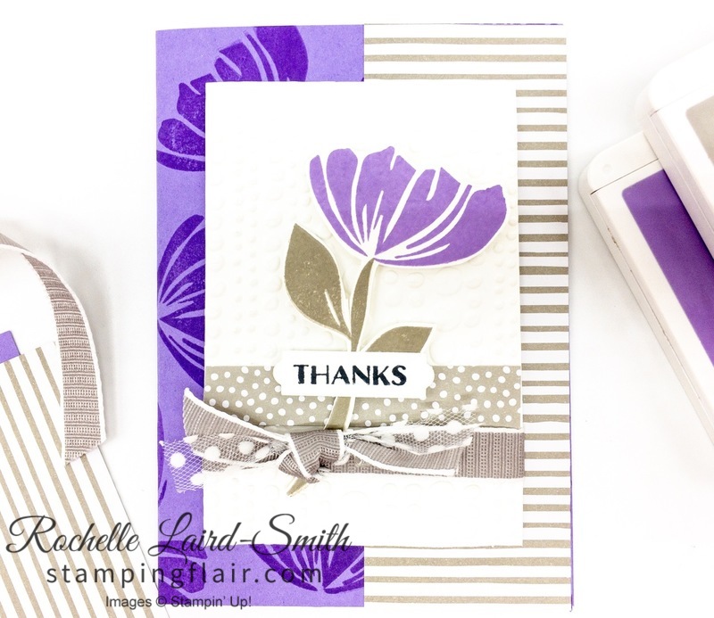Bloom by Bloom stamp set, stamped background with Bloom by Bloom flower