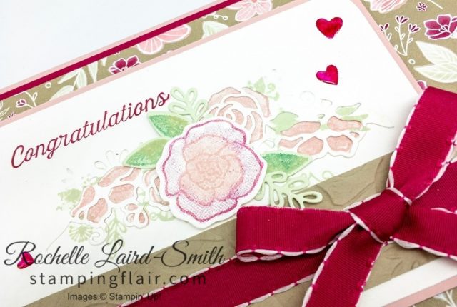 Colour enamel dots with Stampin' Blends, Forever Lovely suite, Congratulation, Love