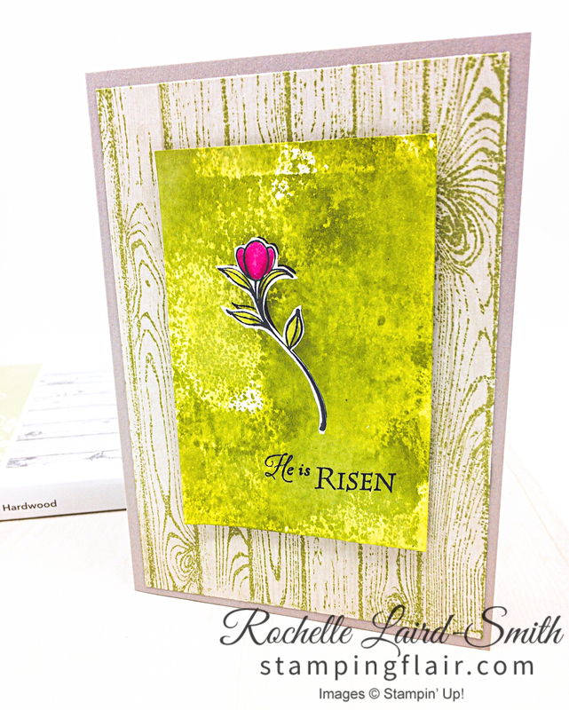 Casual Crafter card using His Grace stamp set by Stampin' Up!, Stamp on Designer Series Paper, Stampin' Blends colouring