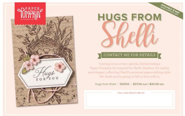 Card using Paper Pumpkin Hugs from Shelli