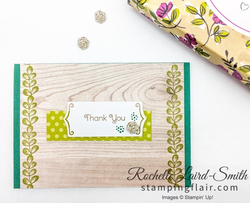 Beginner card with Everything is Rosy Project medley by Stampin' Up!