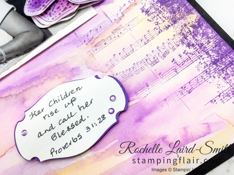 Sheet Music stamp, Stampin' Up!