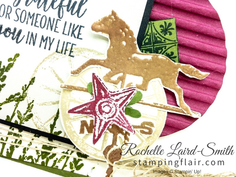 Create a handmade country card with the Country Road stamp set by Stampin' Up!, Step-it-Up Sunday