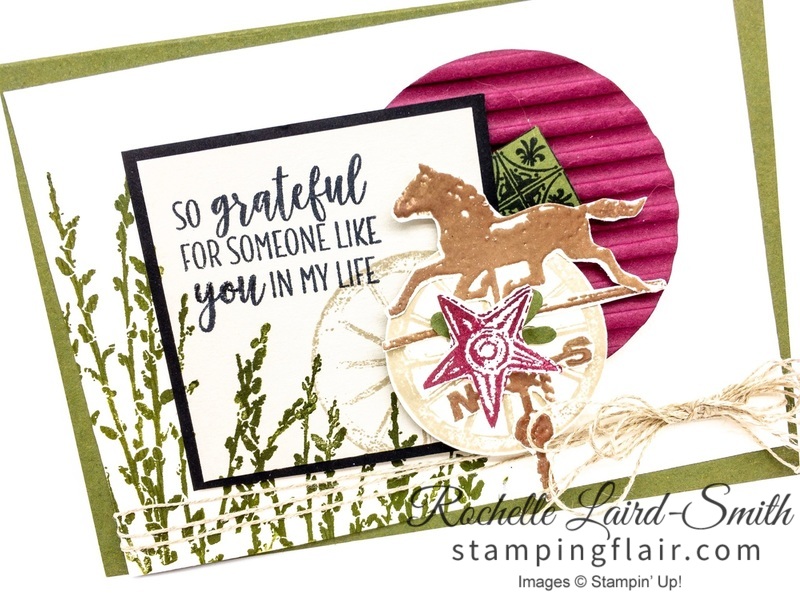 Country Road stamp set, Stampin' Up!, Avid crafter card