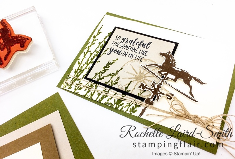 Step-it-Up Sunday, Cardmaking for all levels of crafters, Country Road stamp set by Stampin' Up