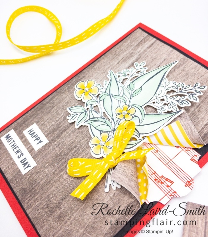 Stampin' Up! handmade card with Wonderful Romance bundle coloured with Stampin' Blends