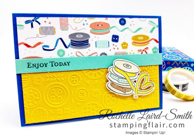 It Starts with Art, Simple Layout handmade card, How to use scraps of cardstock