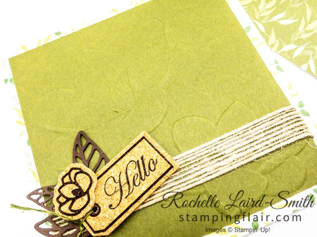 Simple Card with Magnolia Lane 3D embossing folder