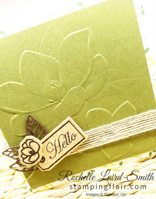 Magnolia 3d handmade card, Stampin' Up!