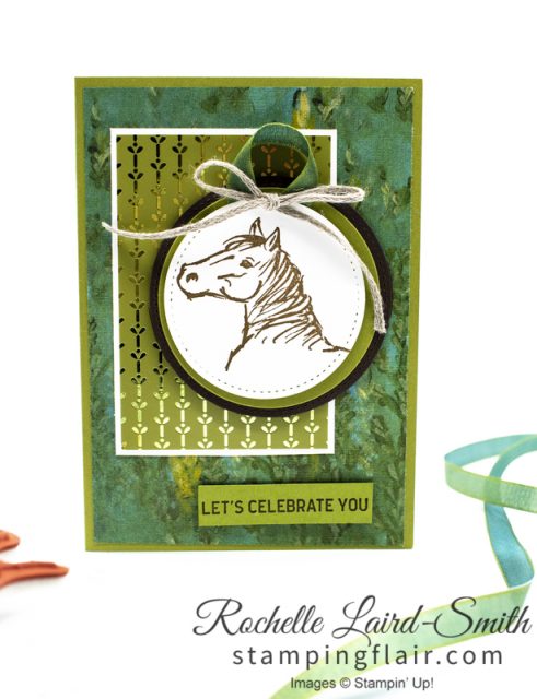 Handmade card with horse, Masculine card with horse, Stampin' Up!