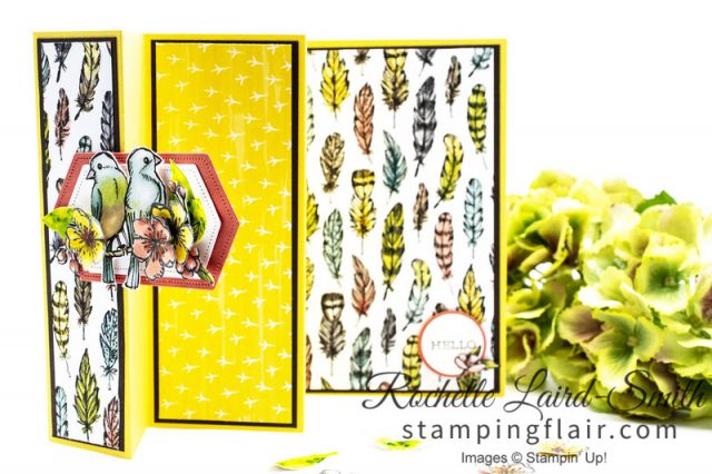Create a Fanfare Fold card with Bird Ballad DSP