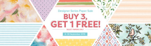 Buy 3 Get 1 Free Designer Series Paper Sale