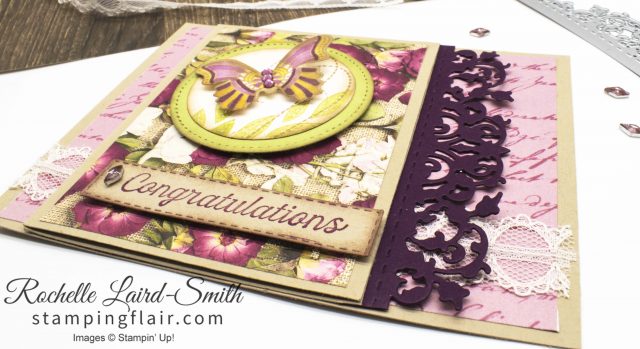 Pressed Petals DSP, Vintage wedding card