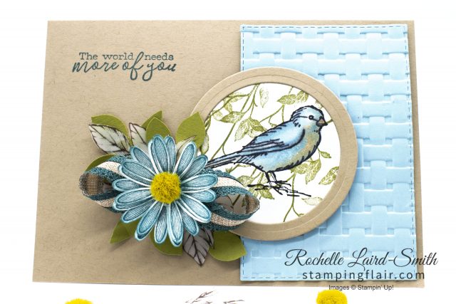 Daisy card with bird