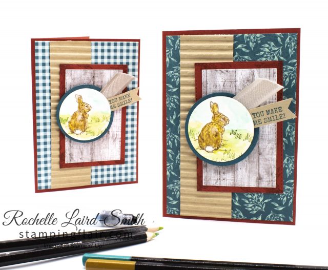 Watercoloured handmade encouragement card with Come to Gather Designer Series Paper