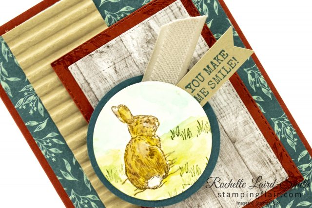 Watercoloured bunny, Handmade card Nature's Beauty