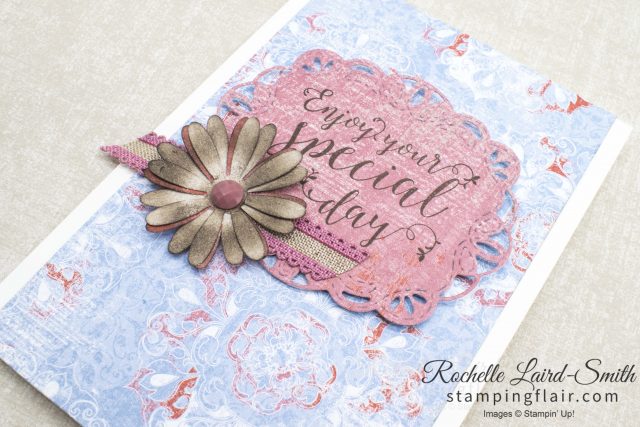 Quick card with patterned paper by Stampin' Up!, create it in minutes
