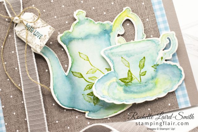 Teapot and Cup and saucer watercoloured with ink refills