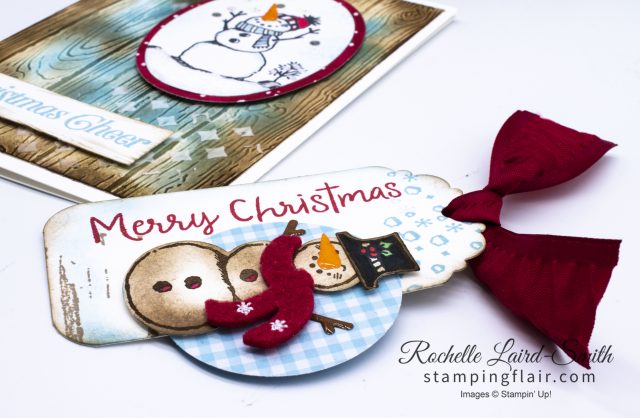 Christmas Gift Tag with Snowman Season Stampin' Up!