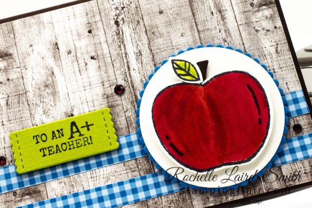 A+ Teacher Apple Thank you card