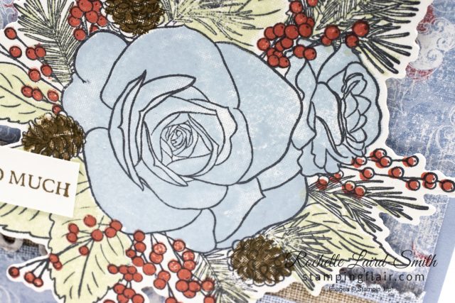 Christmas Rose, Stampin' Up!, Woven Threads DSP