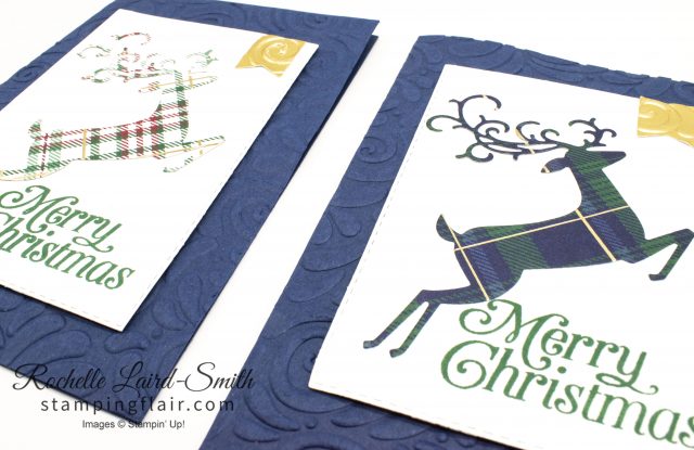 Plaid reindeer with a simple layout