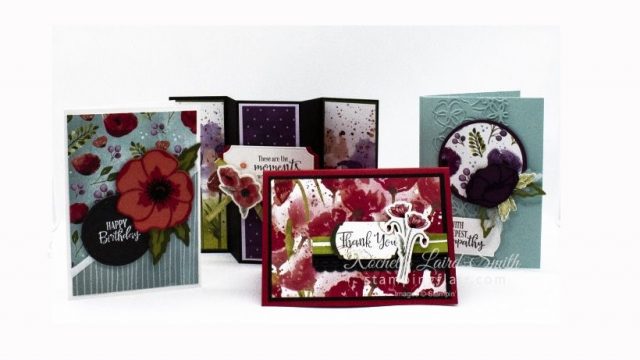 Cardmaking Class, Painted Poppies, Stampin Up