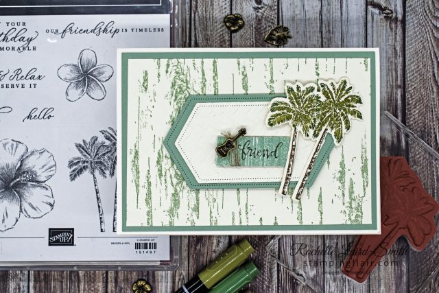 How to easily add colour to stamps, Tropical Oasis stamp set