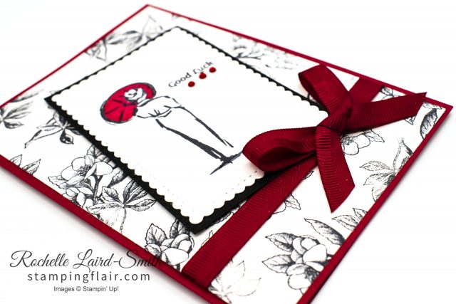 Power of Hope handmade card with Japanese geisha