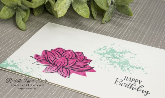 Beginner card using Lovely Lily pad SAB stamp set by Stampin' Up!