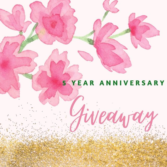 5 Year anniversary giveaway