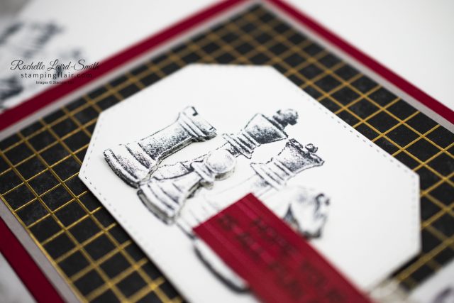 3D chess pieces - handmade card