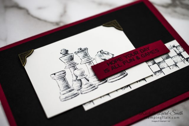 Card for the beginner stamper using Game on Stamp set by Stampin' Up!