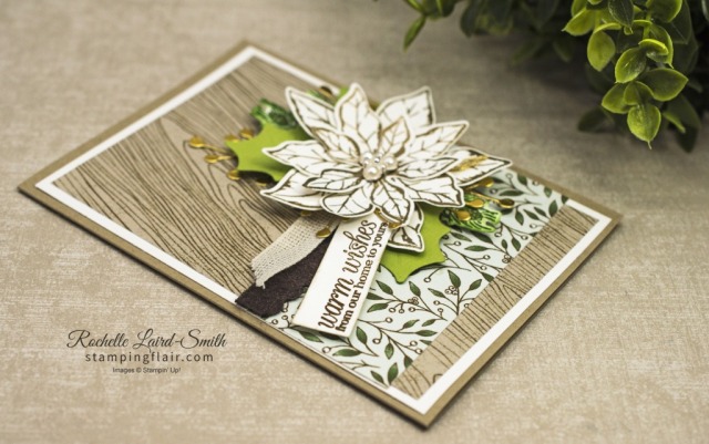 Poinsettia Christmas card with Poinsetta Place suite from 2020 Holiday Catalogue