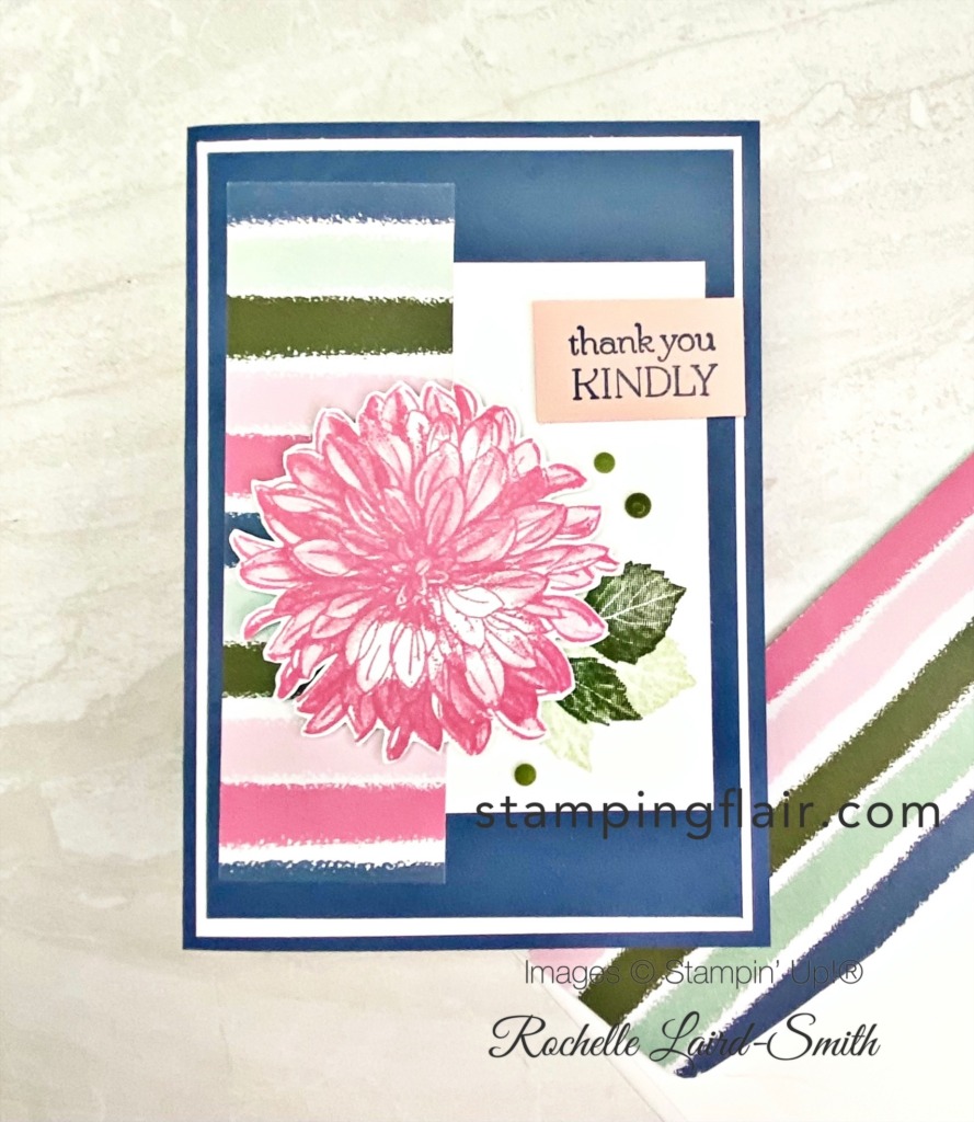 Delicate Dahlias Thank you Card - Stamping Flair