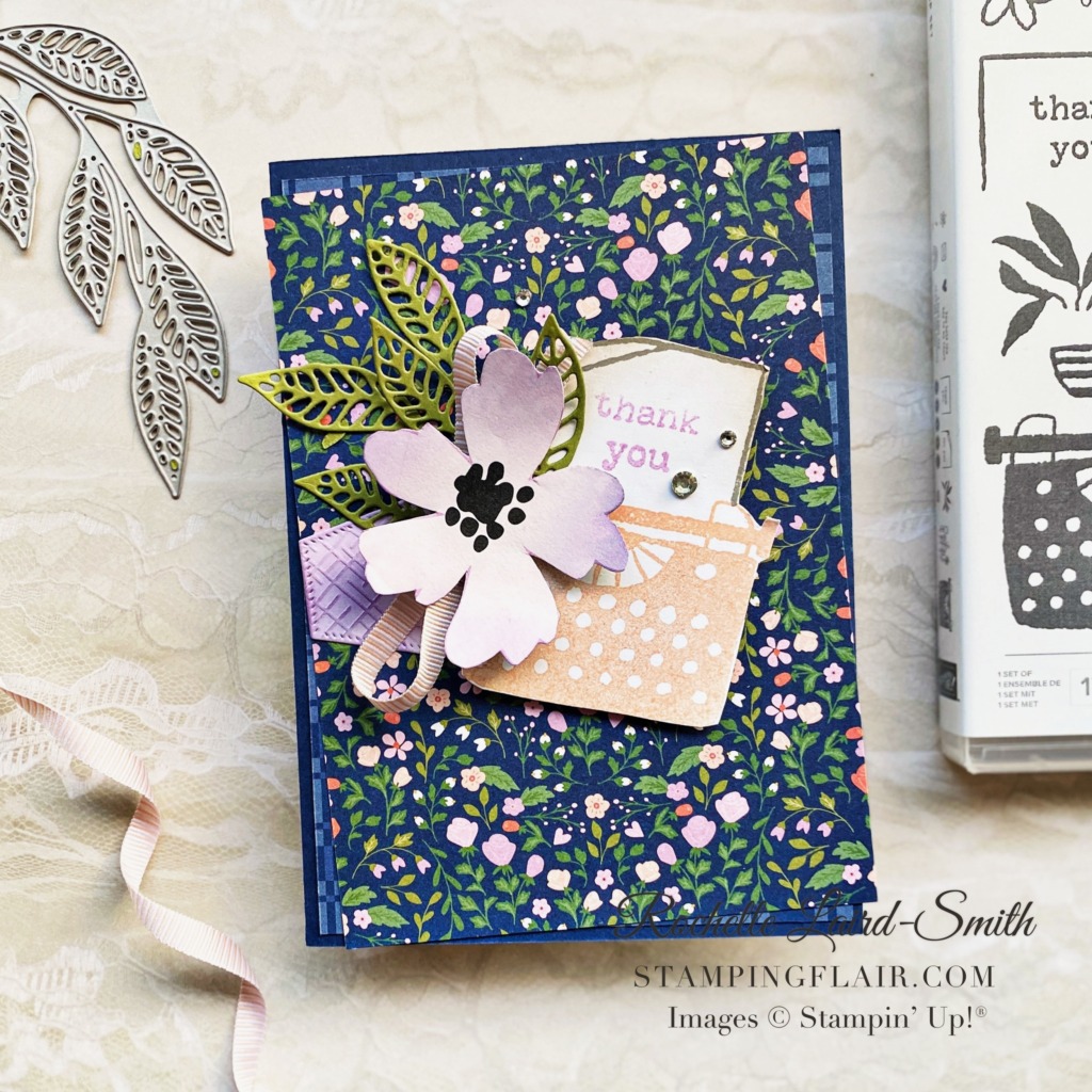 Just my Type Thank You Card Stamping Flair